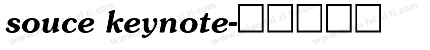 souce keynote字体转换